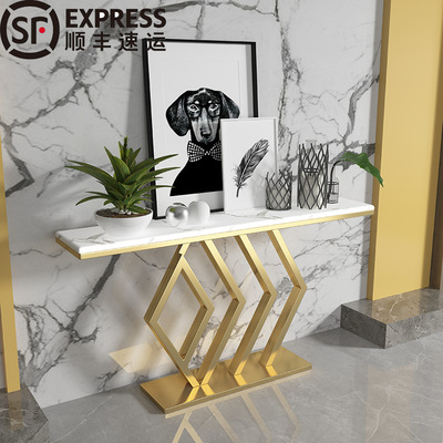 北欧轻奢玄关桌现代简约进门条案窄桌入户玄关台置物架墙边柜靠墙