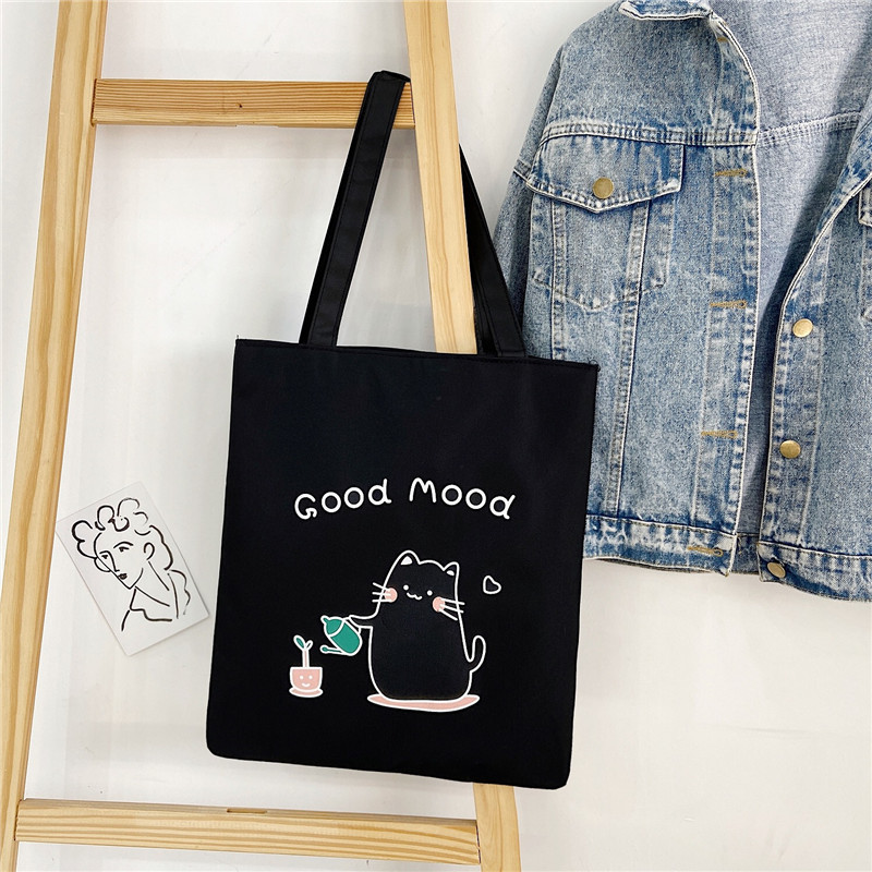 Wholesale New Printed Fashion Canvas Bag Korean Version Literary Fresh Portable Canvas Bag Student Forest Shoulder Bag