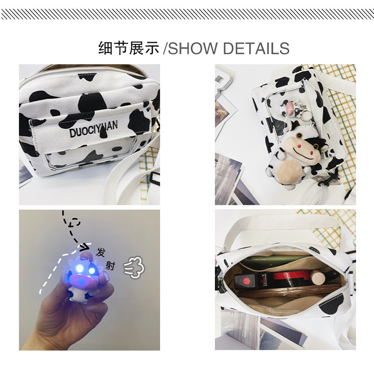 Moda Coreana Nueva Creativa Linda Muñeca Transparente Bolsa De Mensajero Bolsa De Lona Suave Al Por Mayor display picture 5