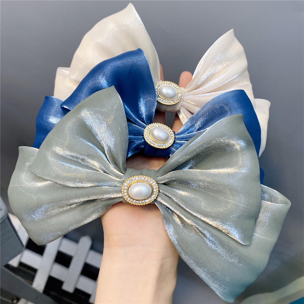 Trendy Fabric Large Double-layer Bow Hairpin display picture 2