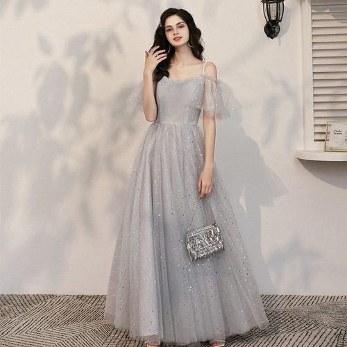 silver childrens bridesmaid dresses Sale Ready-to-Ship Sequin Bridesmaid Dress