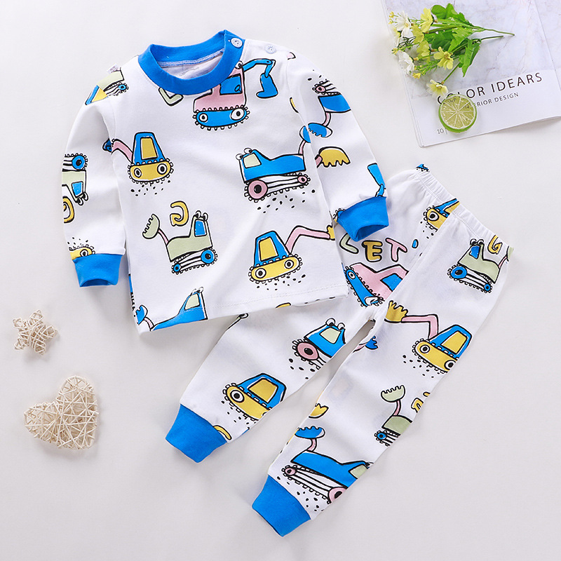 Stripe Polka Dots Cotton Boys Clothing Sets display picture 6