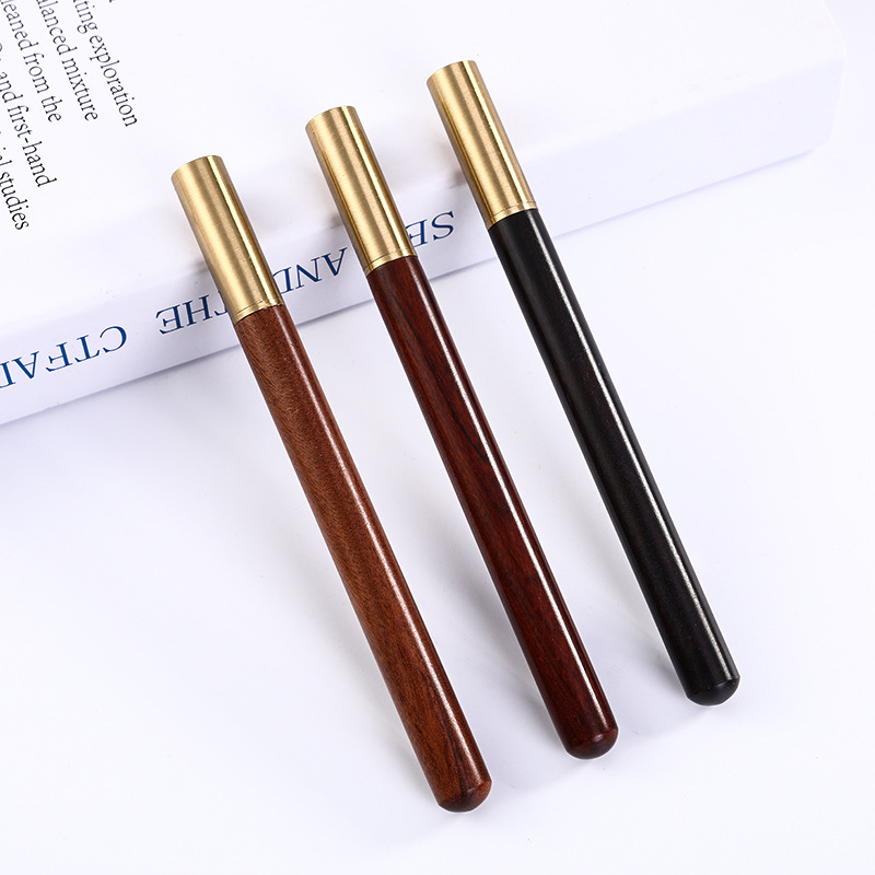 Los fabricantes suministran metal latón madera maciza pluma regalo pluma letras
