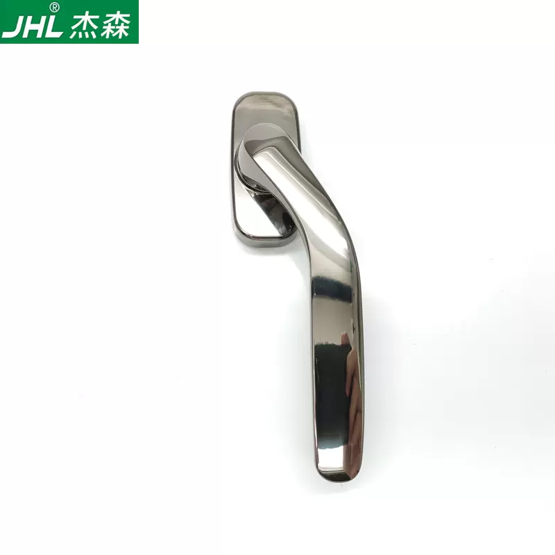 纱窗把手窗纱一体断桥铝合金门窗歪把手 平开窗方轴扁平执手拉手