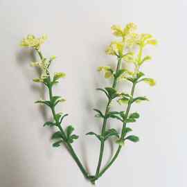 义乌仿真花配件 金钱草泡沫 婚庆车花胸花家居装饰插花配件批发