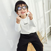 Demi-season long-sleeve, children's top for boys, Korean style, children's clothing, wholesale, high collar