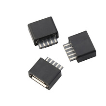 MICRO USB B5PIN焊线安卓母座 小家电迈克USB连接器充电接口母头