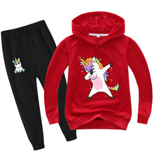 外贸出口童装新款卡通畅销帽衫卫衣束口长裤套装源头工厂批发T135