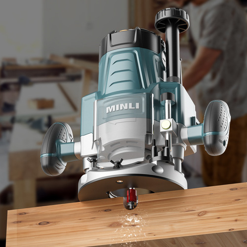 Minli Manufacturer Direct Sales Wood Carving Machine Grooving Machine Multi-functional Large Hammer Machine Lock Hole Tenon Tool Electric Wood Mill