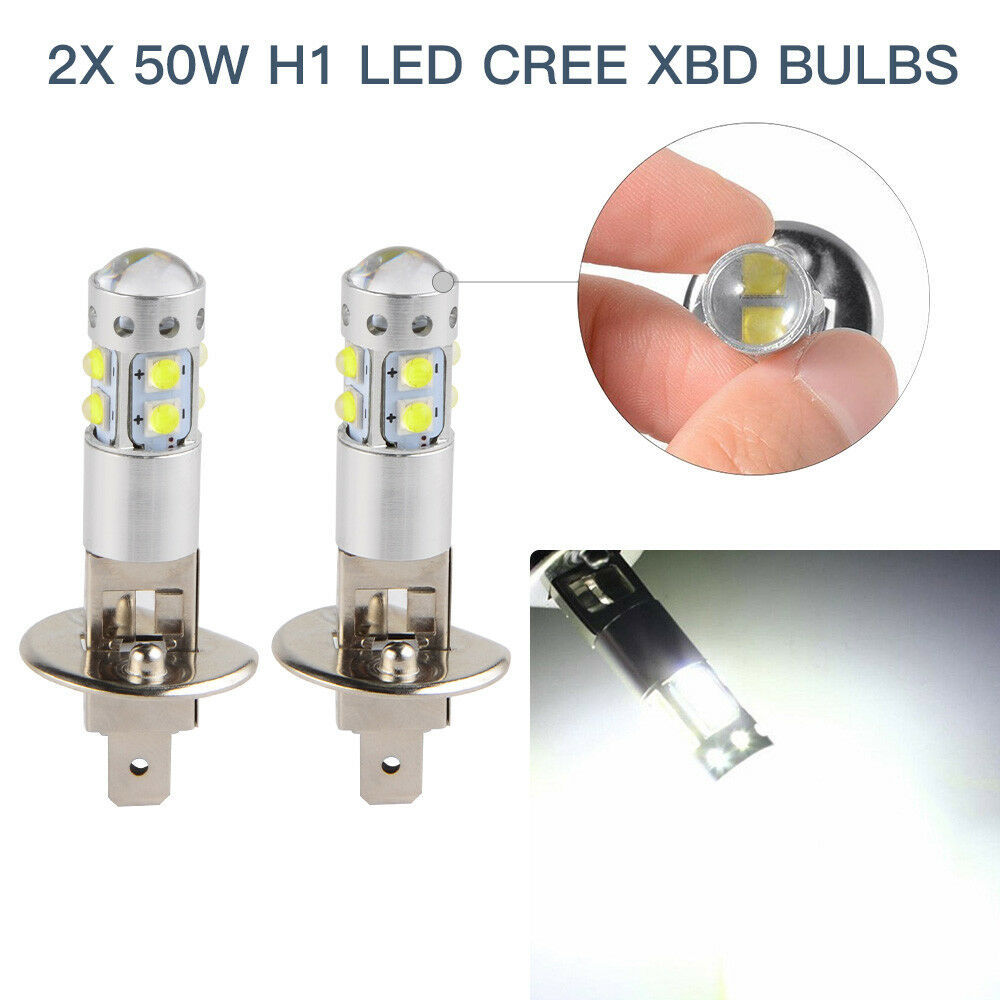 Luz de niebla de automóvil de alto brillo H1 50W 10LED 50W lámpara de niebla 100W H1 faro