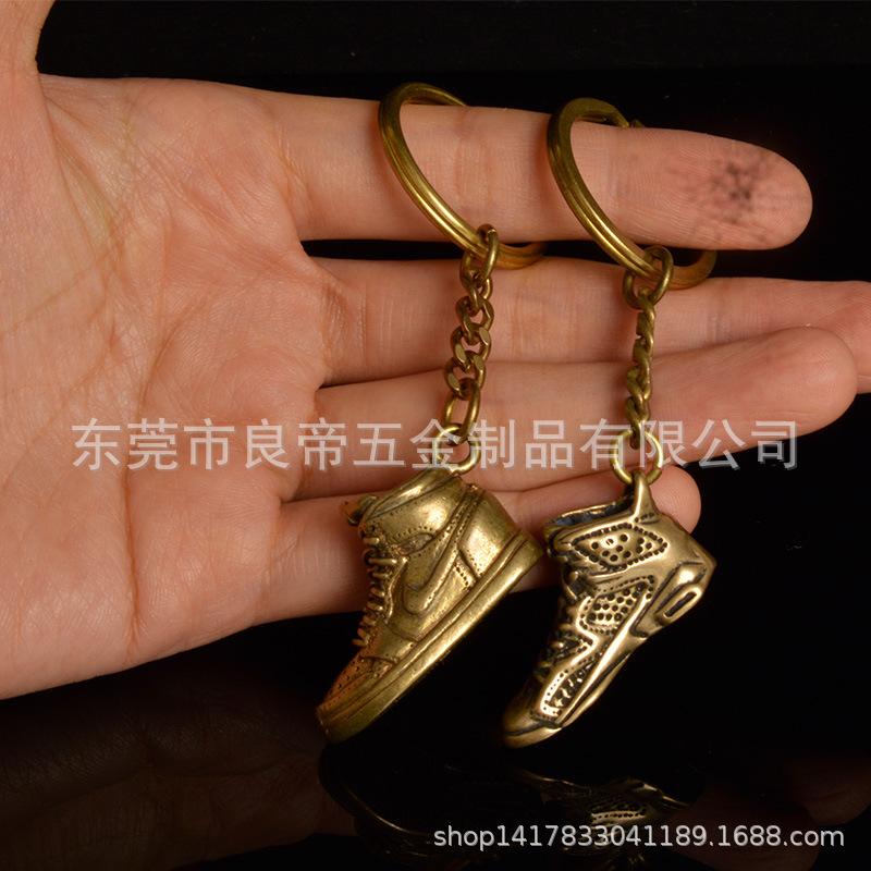 brass manual Key buckle Gym shoes originality Key buckle key Pendant Bag hanging