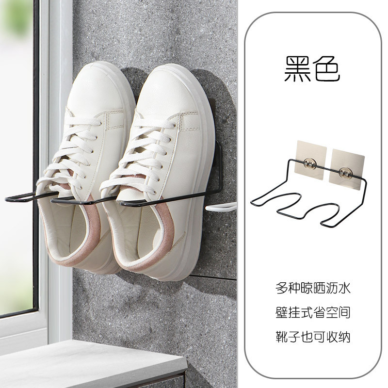 Puerta Zapatero estante de almacenamiento puerta antirrobo puerta pegajosa Zapatero simple montado en la pared puerta del hogar trasero botas largas