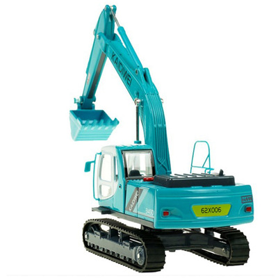 凯迪威合金工程车模型1:40履带挖掘机铲车仿真声光儿童汽车铁壳车