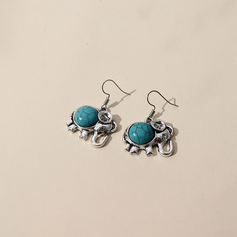 New Fashion  Exaggerated Elephant Earrings display picture 1