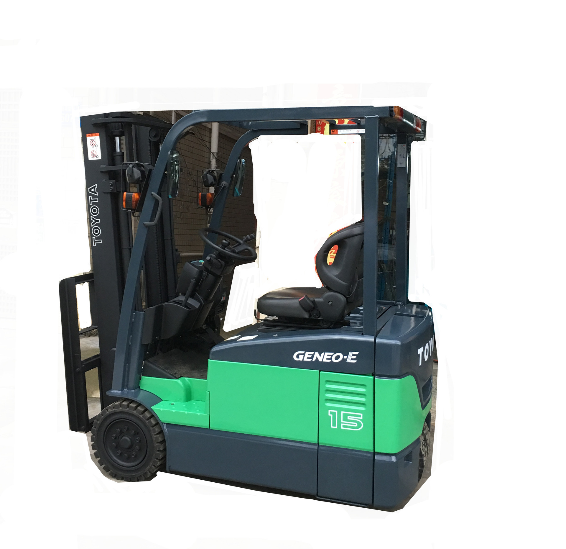 二手进口7FBE15丰田三支点平衡重式电动叉车 1.5吨丰田电瓶叉车