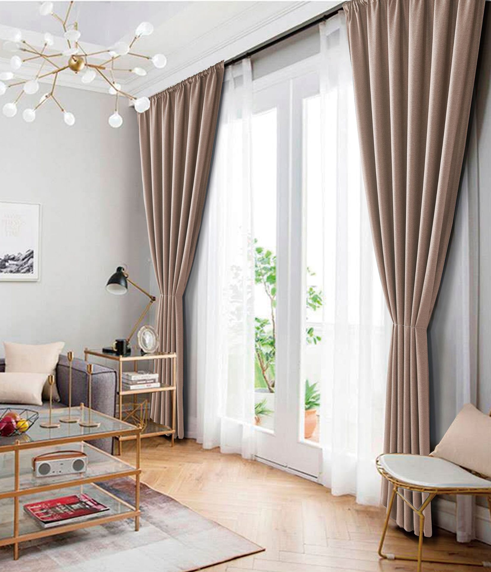 工廠直銷遮光成品窗簾，也可定制