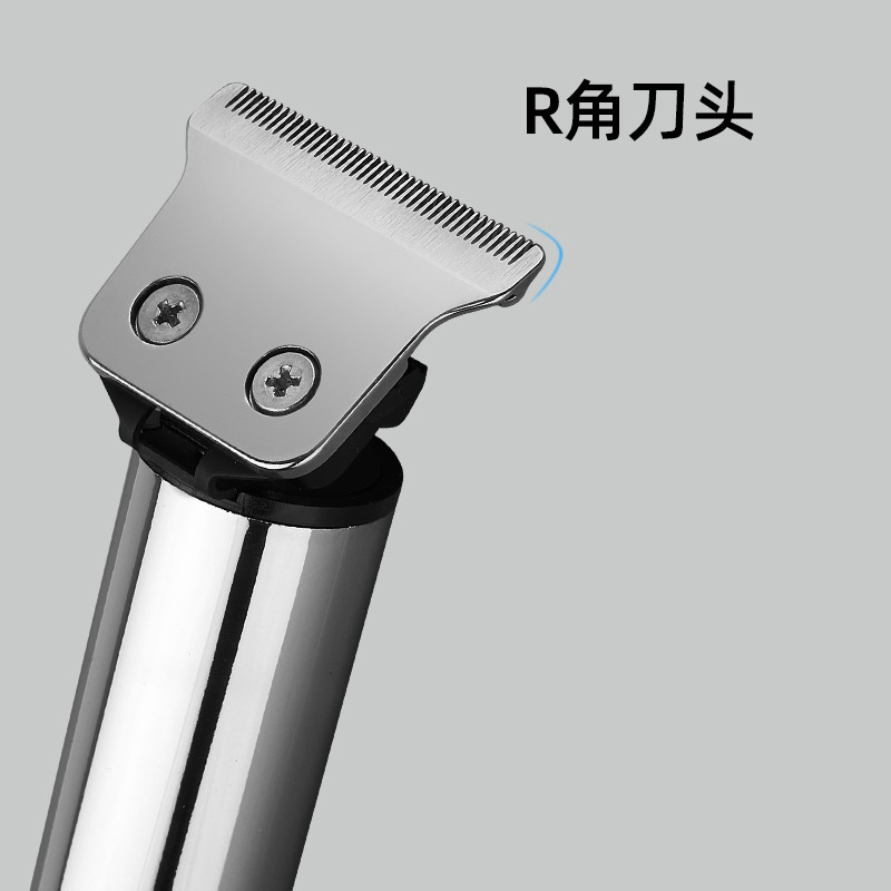 跨境新款迷你复古油头电推剪发廊雕刻推白小推子液晶数显理发器
