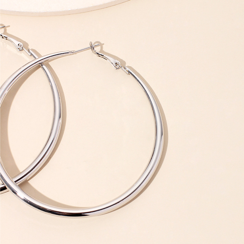 New Trendy Ear Hoop Earrings Feminine Ring Exaggerated Large Hoop Earrings Wholesale Nihaojewelry display picture 8