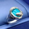 Turquoise universal ring, wish, European style