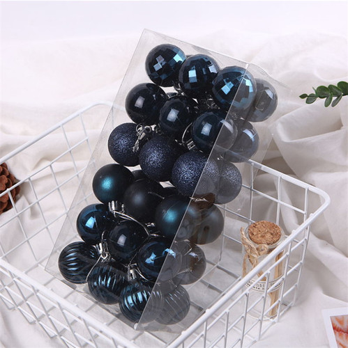 Amazon 36 Christmas ball set, 4cm Christmas decorations, Christmas tree decoration balls, special-shaped balls