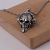 Necklace stainless steel, retro metal pendant hip-hop style, European style