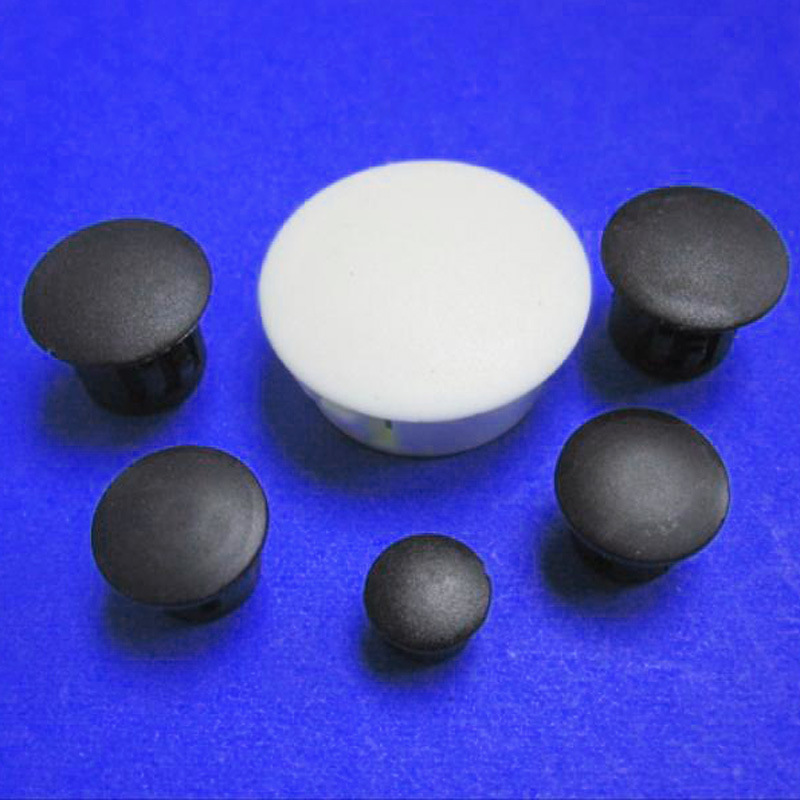 黑色白色扣式塞头塑料堵孔塞胶塞尼龙东莞祺泰机箱预留堵孔塞