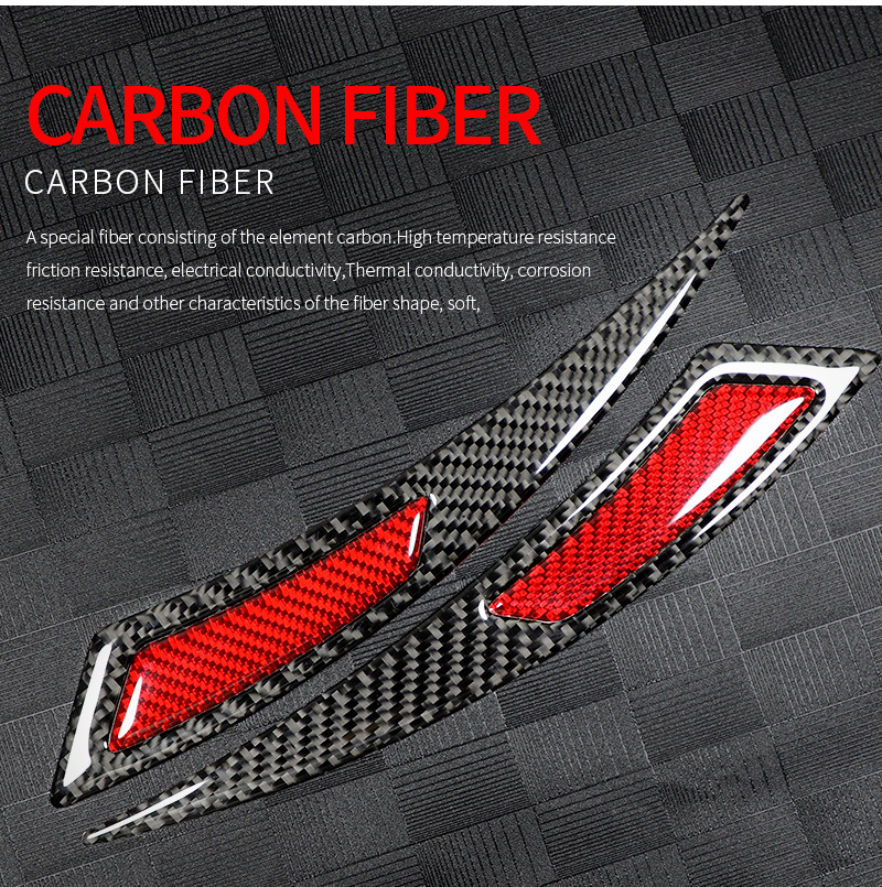 New car wheel eyebrow anti-collision strip modified Universal real carbon fiber anti-collision anti-scratch anti-dripping anti-collision sticker decorative strip