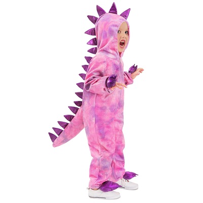 Children's boy girls pink dinosaur cosplay one-piece jumpsuits cute Tyrannosaurus Jurassic film drama performance costume for baby