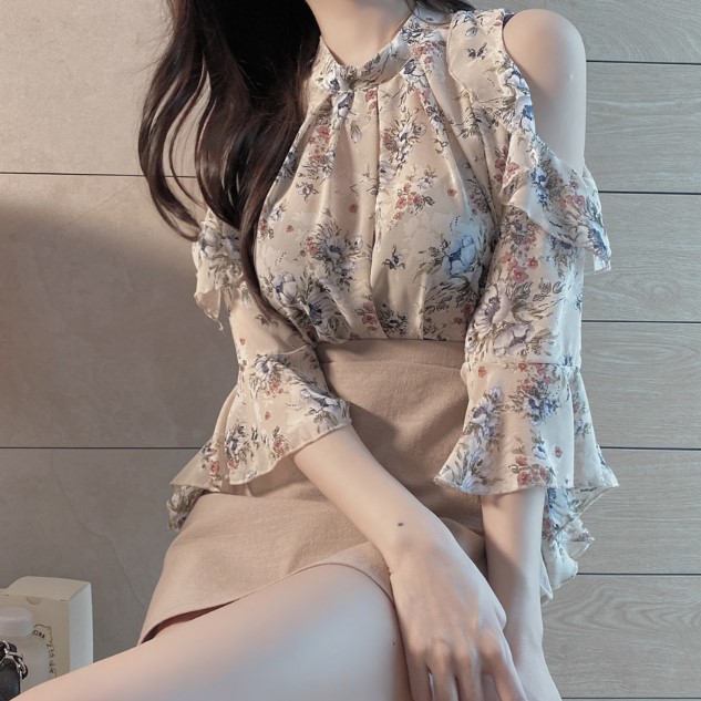 Chemisier en Mousseline de soie - Ref 3429386 Image 1