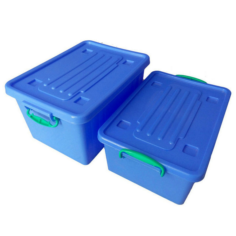 带盖餐厨塑料箱餐具消毒塑胶箱一次性碗筷配送周转箱清洁整理箱