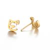 Cute fashionable small earrings stainless steel, Korean style