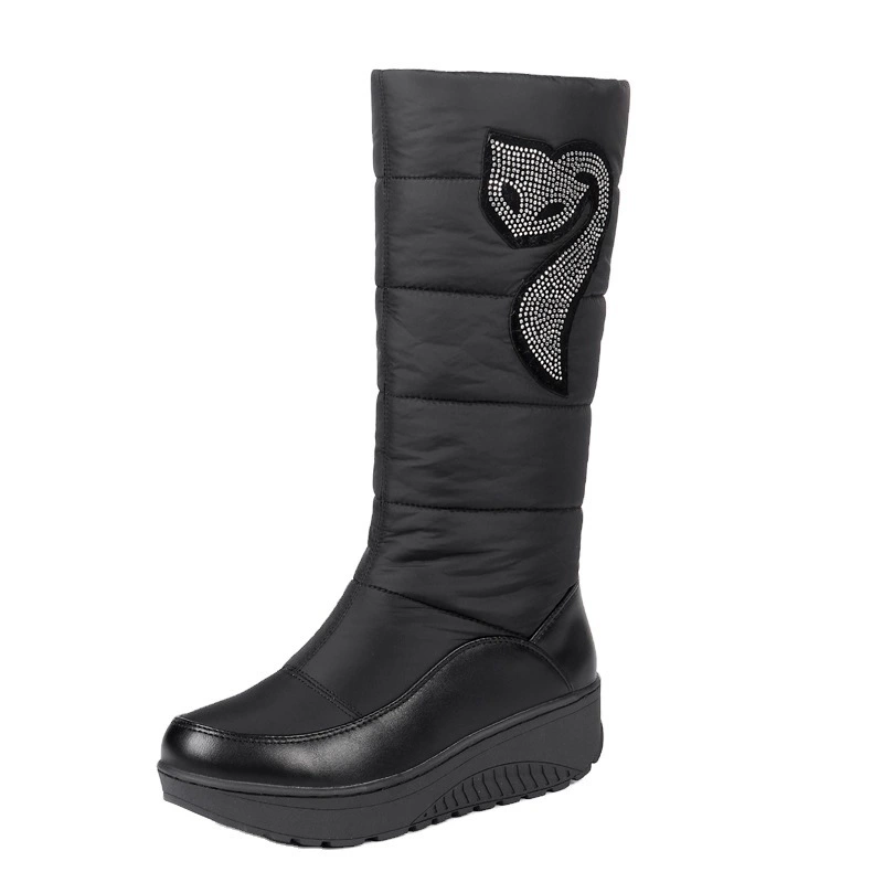  high boots platform with down, 40, plus size
