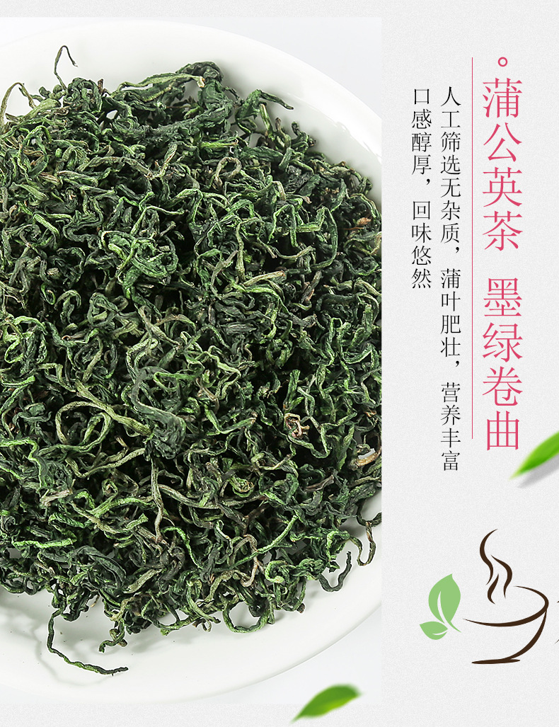 Dandelion Root Tea Bulk Loose Dried Pu Gong Ying Herbal Infusion 500g in use