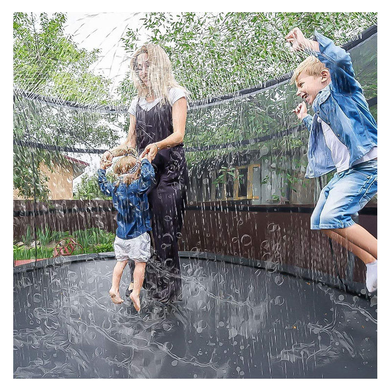 供應(yīng)室外大型豪華帶噴水蹦床 兒童休閑娛樂玩水彈力蹦床