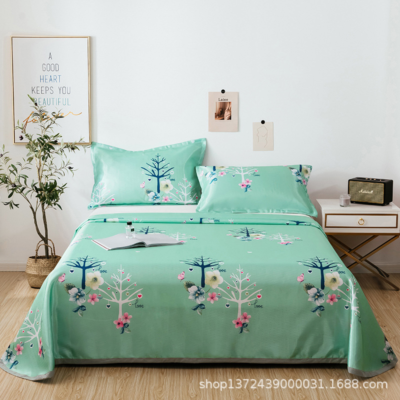 200g Icy air conditioner summer sleeping mat student Three Foldable washing sheet Double Soft seats or berths