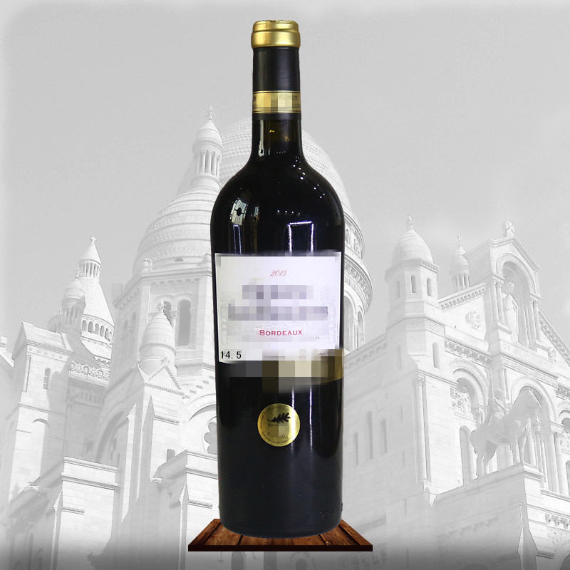 厂家红酒批发法国原瓶进口城堡AOC波尔多14.5度干红葡萄酒水代理