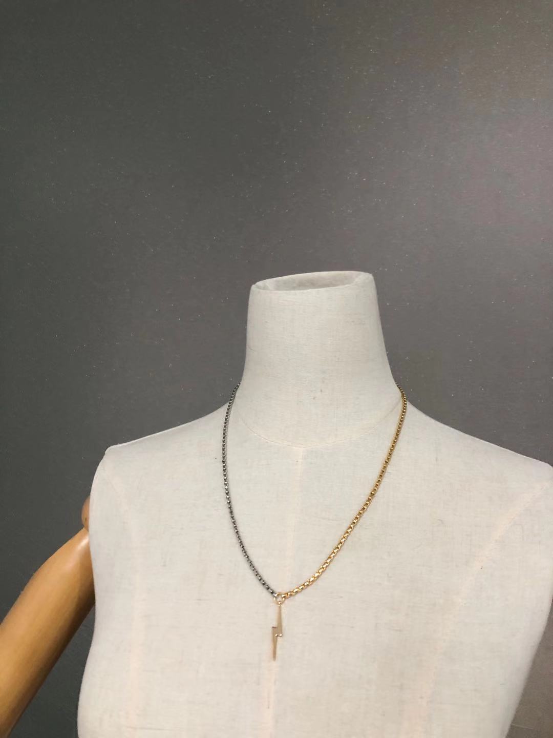 Brass Material Brass Plating U Shape Necklace