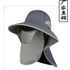 factory summer Sunscreen Fisherman hat man Fishing cap Visor outdoors Covering her face ultraviolet-proof Large along Sun hat