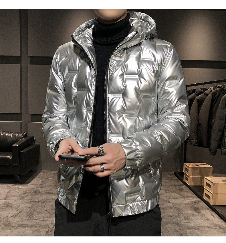 2023 New Trendy Bright Face da uomo in piumino edizione coreana leggero e slim fit cappotto invernale per ragazzi_voghion.com