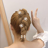 Hairgrip from pearl, cute crab pin, hair accessory, bangs, hairpins, internet celebrity