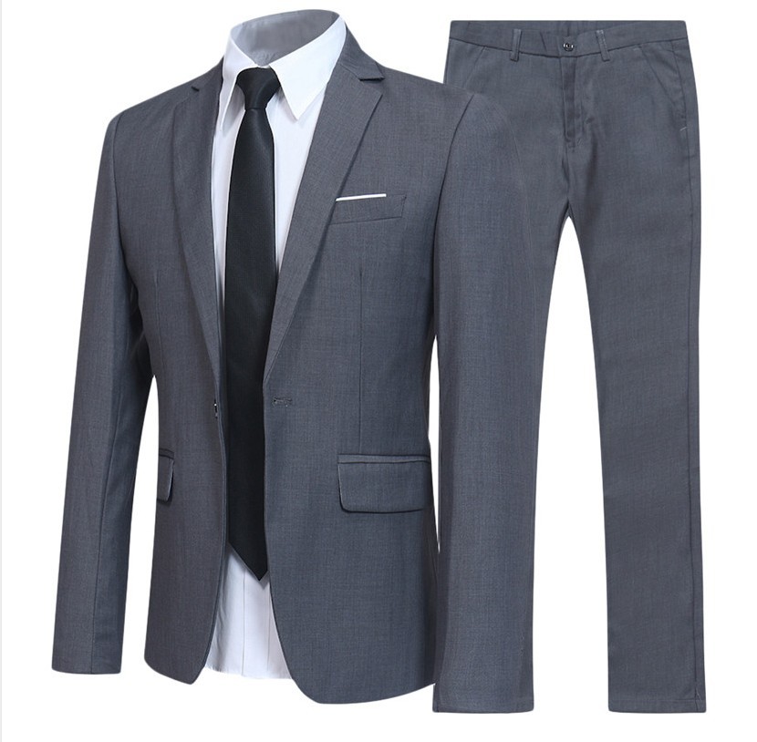 Factory wholesale black men's casual business suit men's suit suit Korean version of professional dress overalls men