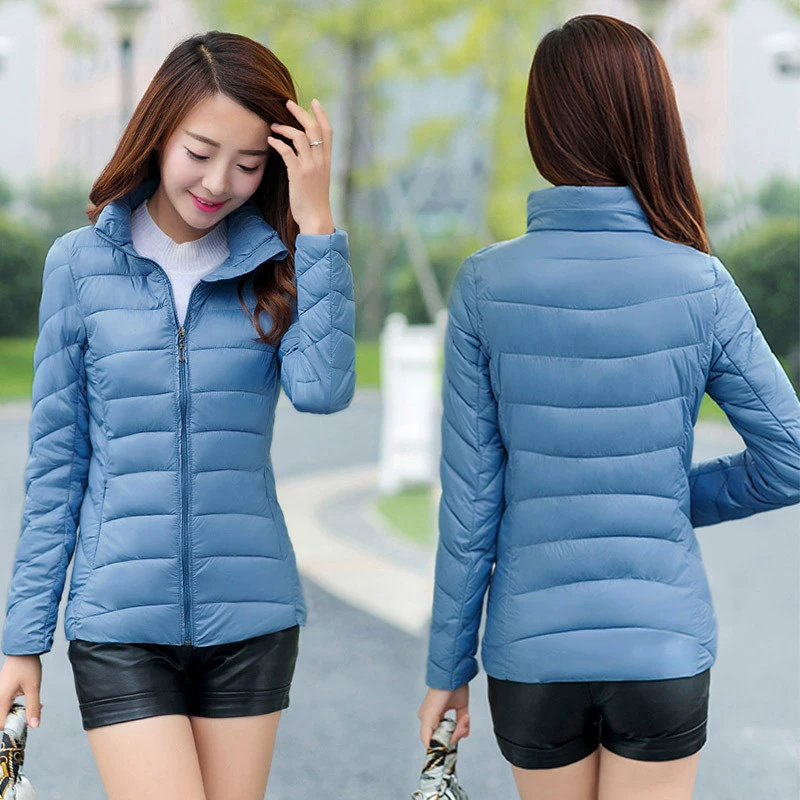 Осенне-зимняя одежда Короткий пуховик с хлопковой подкладкой, Женский легкий пуховик в японском и корейском стиле, облегающий женский комбинезон с трансграничным пальто