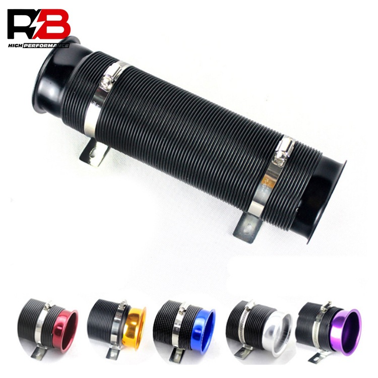 76mm汽车改装配件3’’可调节进气伸缩管增压进气软管进气管通风管