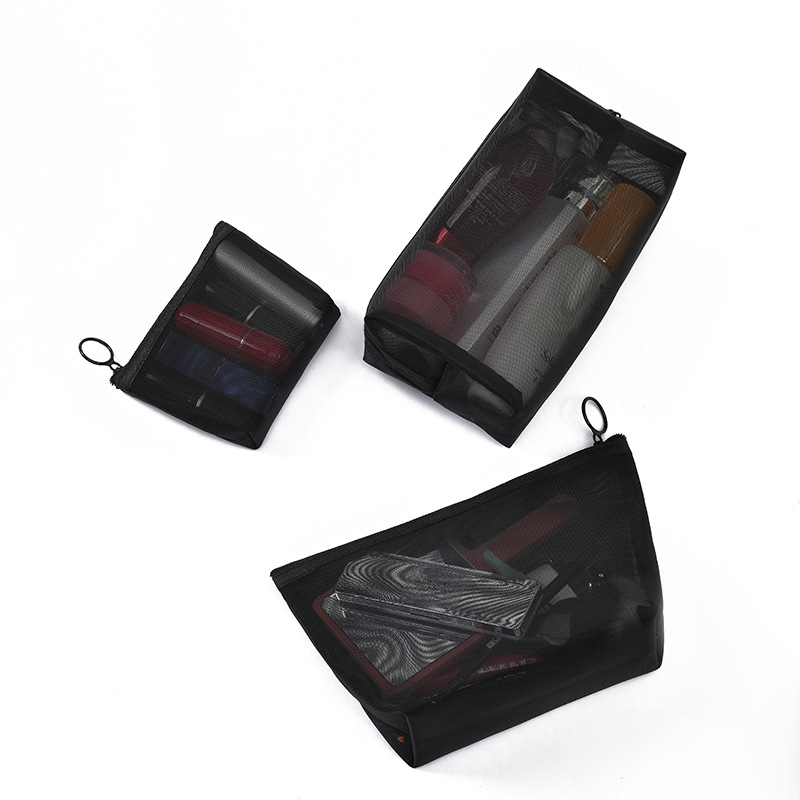 Nylon Mesh Solid Color Fashion Portable Storage Bag display picture 5