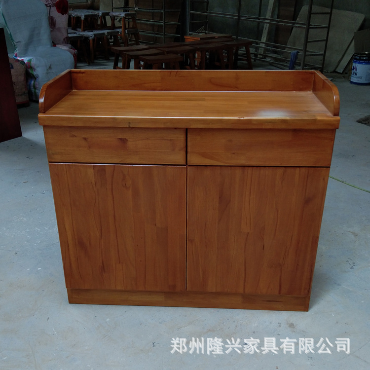 实木餐边柜备餐橱柜酒店包厢柜子茶水柜