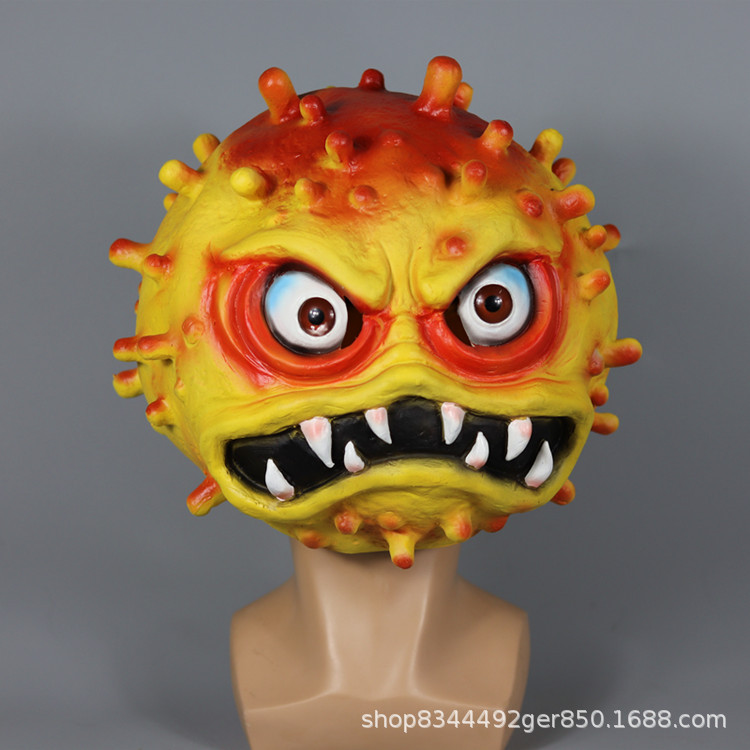Halloween horror props virus máscara mascarada parodia miedo látex máscara sombrerería