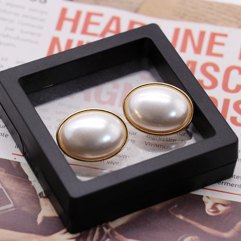 Oval Pearl Ear Clip Pearl Ear Clip Simple Fashion Jewelry Ear Clip Wholesale Nihaojewelry display picture 5