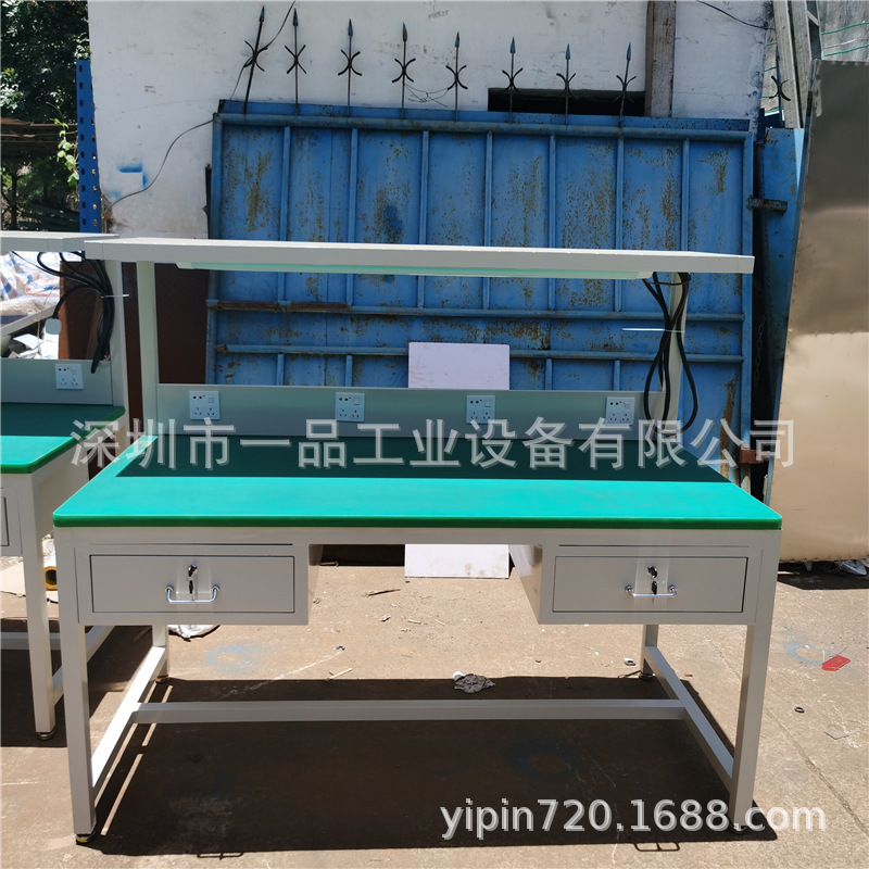 御匠达防静电带隔板工作台 精益管无尘工作台 PCB周转台 工作台