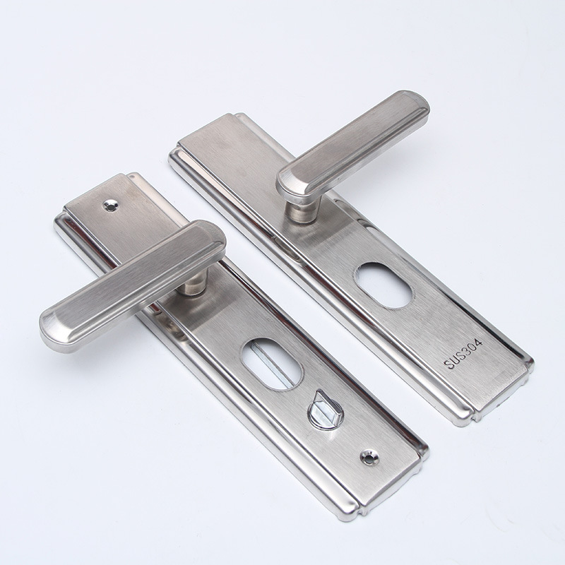 Stainless steel multi-function Door lock parts General type Home Furnishing bedroom toilet Door lock panel Handle Gammon