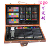 Cross border children Crayons draw tool 24 Fine Arts Supplies Color lead Oil painting stick Gouache Pigment Foreign trade paint brush suit